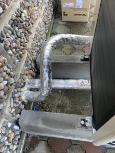 Pompa ciepła Panasonic Aquarea 9kW skraplina i instalacja