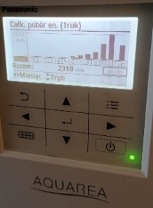 Pompa ciepla 9 kW - Panasonic Sterownik 